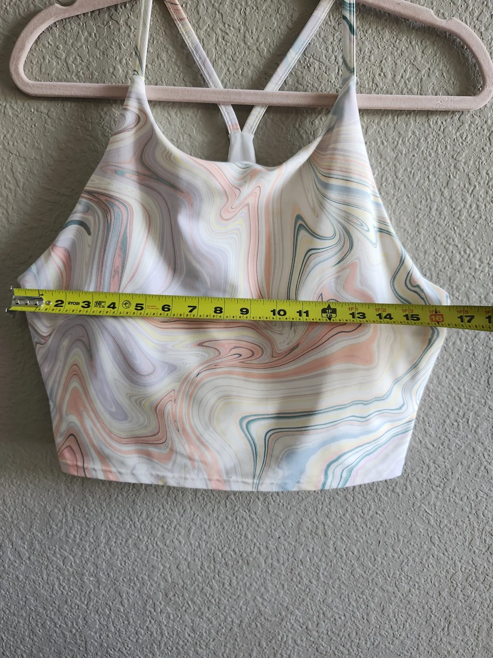 Old Navy Pastel Marble-Print Cropped Cami
